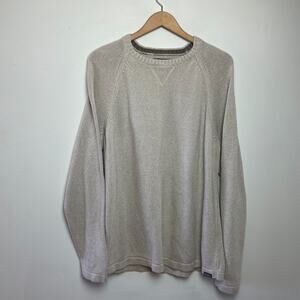 Eddie Bauer Cotton Crewneck Sweater Mens L/XL Quiet‎ Luxury Preppy Academia